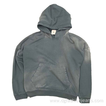 Trendy New Custom Cotton Acid Washed Hoodies